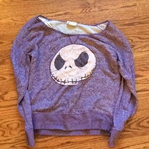 Disney Parks Jack Skellington Purple Pullover